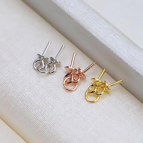 Hot Cheap New 925 Sterling Silver Pendant Mounts Findings Settings Jewelry Fittings Women Accessories for Pearls Beads Stones