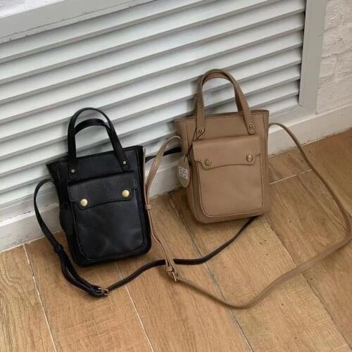 Fashion Womens Phone Bag Case Mini Shoulder Bag For Girls Leather Top-Handle Bags