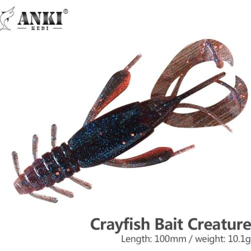 AnKI-KEDI Crayfish Bait Lobster Soft Easy Shiner Soft Lures 6pcs Packing