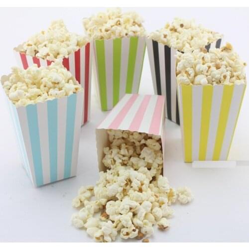 Set of 24pc Popcorn boxes birthday party Baby Shower Decoration Favors wedding bridal engagement Bachelorette decorations