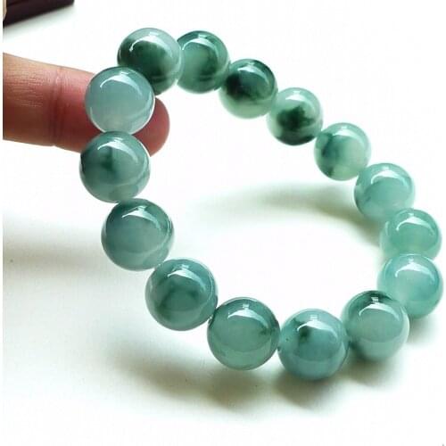 Natural Myanmar jadeite jade beads bracelet handcarved jade bangle real jade bracelets natural jade stone for women men