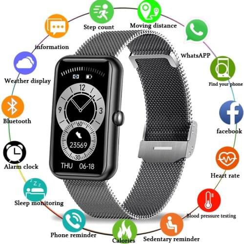 2021 New Smart Watch Men Pedometer Watches Blood Pressure Blood Oxygen Fitness Tracker 172*320 HD pixel display Women Smartwatch