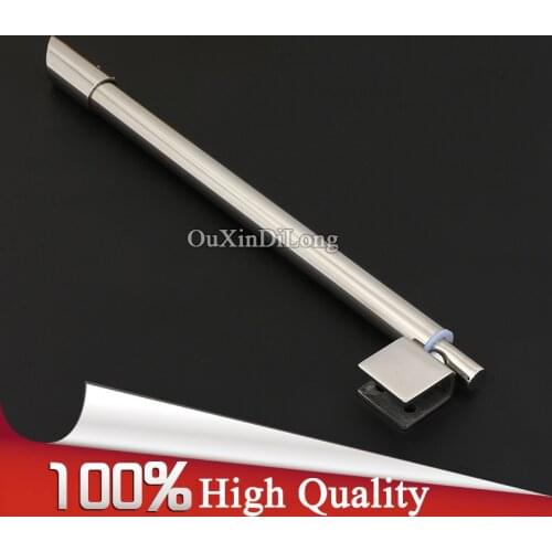 NEW 304 Stainless Steel Universal Shower Bathroom Bar Glass Swing Telescopic Support Rod 90 Degree Glass to Wall Fixed Clamps