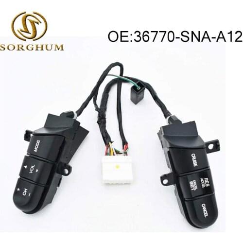 Steering Wheel Cruise Audio Switch 36770-SNA-A12 for Honda Civic 2006-2008