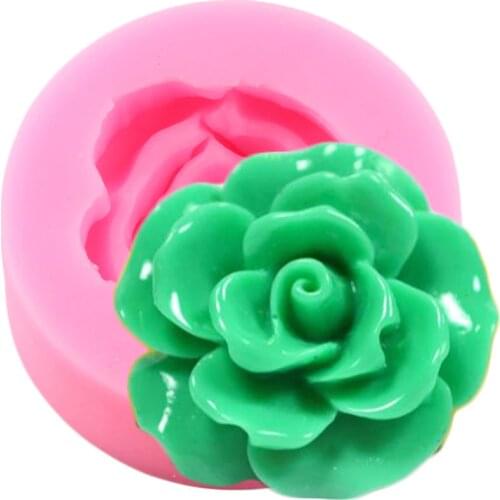 Rose Flower Silicone Mold Wedding Cupcake Topper Fondant Cake Decorating Tools Candy Chocolate Gumpaste Mold Jewelry Resin Mould