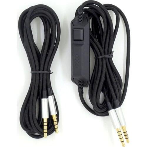 Replacement Headphone Audio Cable with Volume Control for Logitech Astro A10 A40 Xbox One PlayStation 4 PS4 Nintendo Switch