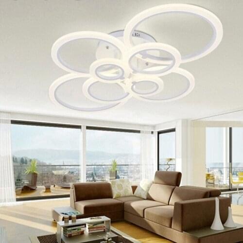 Led Living Room Lamp Simple Modern Atmosphere Nordic Ins Lamp Acrylic Bedroom Dining Room Ceiling Lamp Creative Hall Lamp