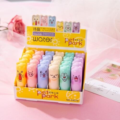 Fresh Moisturizing Lip Balm Bulk Fruit Flavor Colourless Cartoon Lip Balm Natural Plant Cute Lipbalm Lipstick Makeup Tools