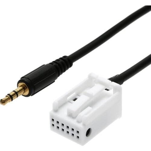 Universal 3.5mm Car Aux Stereo Audio Cable for Peugeot Citroen C2 C3 C4 C5 C6 Car Radios Accessories