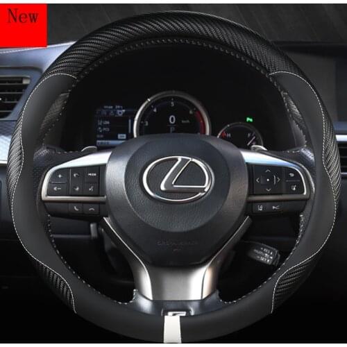 Universal Steering Wheel Cover Leather 37\38cm All Series Car Models for Lexus ES250 RX270 ES300h CT200h Car Accessories