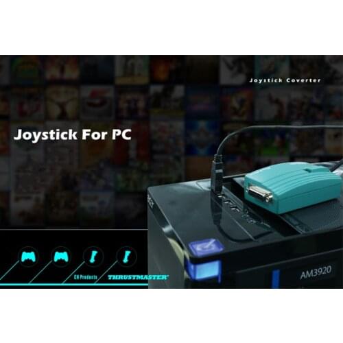 USB to 15 Pin Female MIDI Joystick Game Port Adapter Nest Converter Rockfire 15-P RM-203 GAMEPORT 98/ME/2000/XP Green FD047