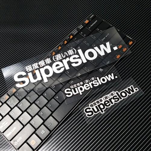 Japanese Superslow Car Styling Sticker Auto Oil Tank Window Body Vinyl Computer Case Motocross Decals