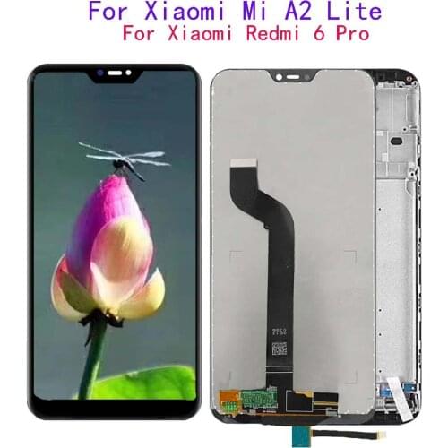 5.84"LCD For Xiaomi Mi A2 Lite LCD Display With Touch Screen Digitizer Assesmbly Repair Parts For Xiaomi Redmi 6 Pro LCD Displa