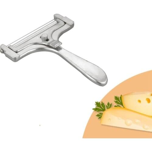 1pc Cheese Slicer Adjustable Grater Planer Aluminum Butter Nonstick Cheese Butter Rallador Cutter for Home Kitchen Slicing Tool