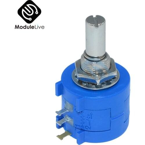 2Pcs 3590S-2-103L 3590S 10K ohm Precision Multiturn Potentiometer 10 Ring Adjustable Resistor