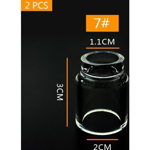 2 PCS TIG Welding Torch Stubby Gas Lens#7 26 Is Easy To Assemble And Use Quartz glass coverPyrex Glass Set For WP-9/17/18/20