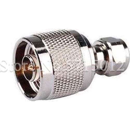 2pcs Pure Copper RF Adaptor N/F-JJ N Type Male Head Turn to F Type Male Head Socket Connector Converter