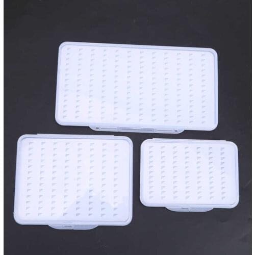 3Pcs Fly Fishing Hook Box Single Side Fly Fishing Tackle Box Transparent Fishing Lure Bait Storage Box S M L Size Pesca