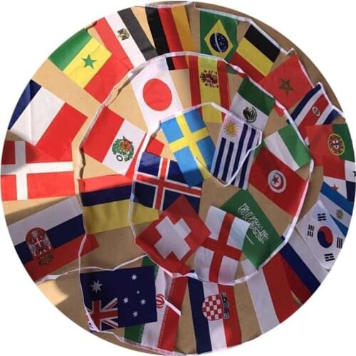 32 Countries National Flag String Flag International Bunting Pennant Banner
