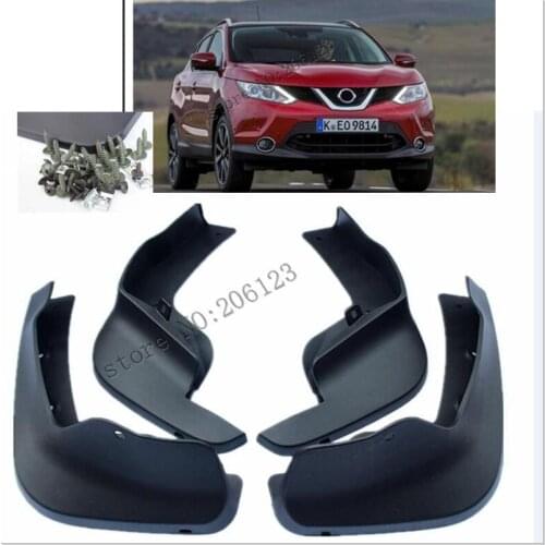 4pcs for Nissan Qashqai J11 2014 2015 2016 2017 Car Front Rear Fender Flares Mud Flaps Splash Guard Mudflaps Mudguard