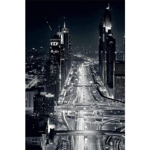 Volledige vierkante / ronde diamant 5D DIY Diamond Painting City night scene Diamond geborduurd Diamond Mosaic Home Decor