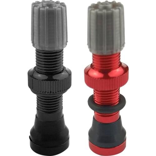 40mm American Tubeless Valve Lightweight Aluminum Alloy Bicycle Tire Valve Stem for MTB Mountain Road Bike Alloy Valve Cap