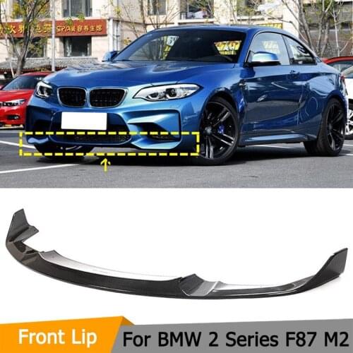 Car Front Bumper Lip Spoiler For BMW F87 M2 2016 - 2018 Not for M2C Competition Carbon Fiber Front Bumper Lip Spoiler Splitters