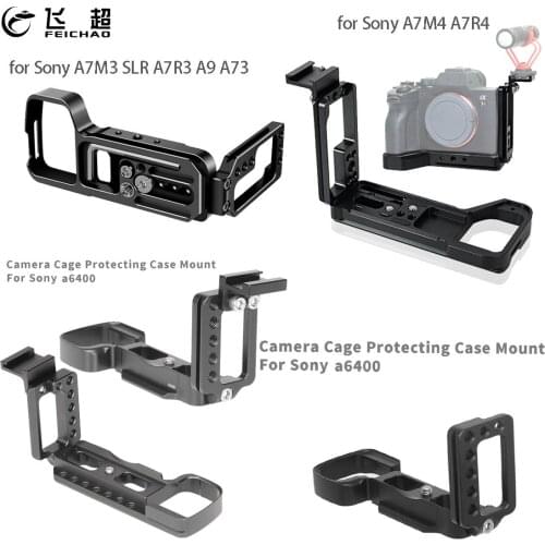 Quick Release L Plate Baseplate for Sony A7M4 A7R4 A7M3 A7R3 A9 A73 / A6400 Tripod Ball Mount Camera Vertical Bracket Hand Grip
