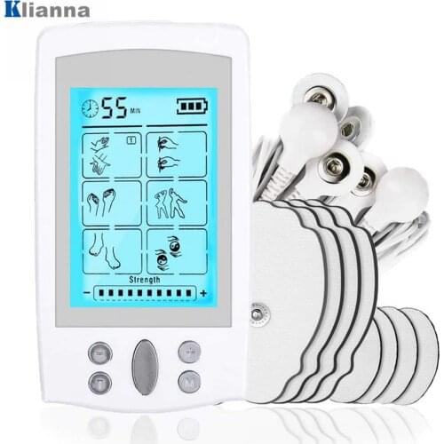EMS Tens Acupuncture Body Massage Electric Digital Therapy Pulse Muscle Stimulator Slimming Relaxation Pain Relief Machine