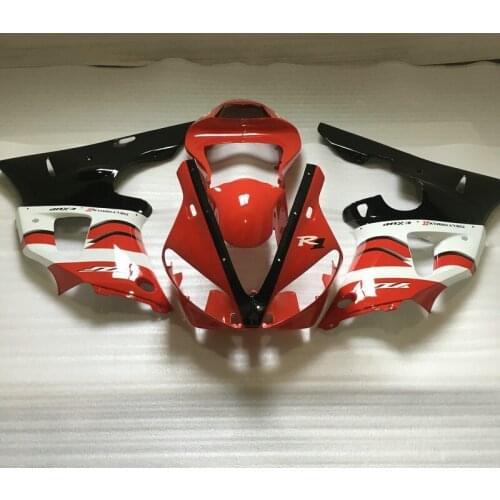 Custom Motorcycle Fairing kit for YAMAHA YZFR1 00 01 YZF R1 2000 2001 YZF1000 Red white black ABS Fairings set+gifts YC33