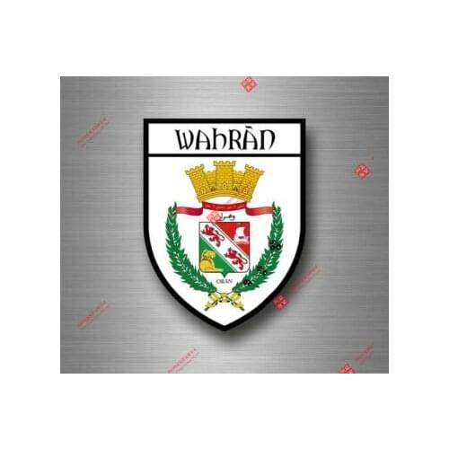 Creative Sticker Decal Souvenir Car Coat Arms Shield City Travel Algeria Oran Car Window Body Decorative Stickers Accessories