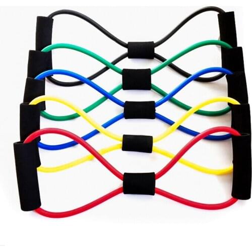 Latex 8-character pull rope 8-character puller girl puller chest expander yoga Pula provides should yoga