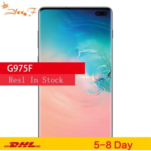 Samsung Galaxy S10+ S10 Plus G975F Global Version 8GB RAM 128GB ROM Octa Core 6.4" NFC Mobile Phone Exynos Cellphone
