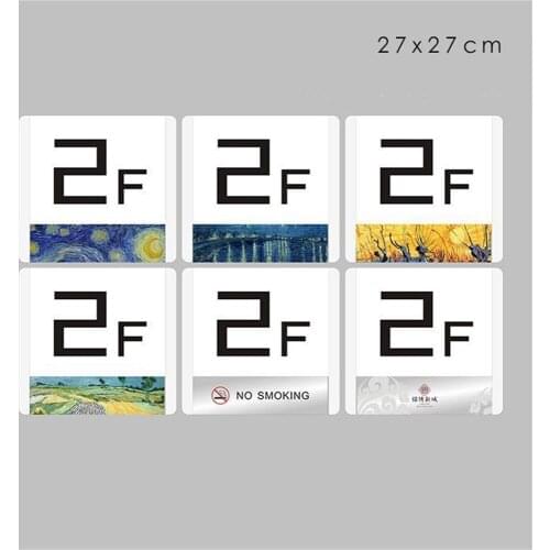 Floor Number Custom Sign Plate Hotel Building Numbers Sigage Board Elevator Customized Index Guided Signboard
