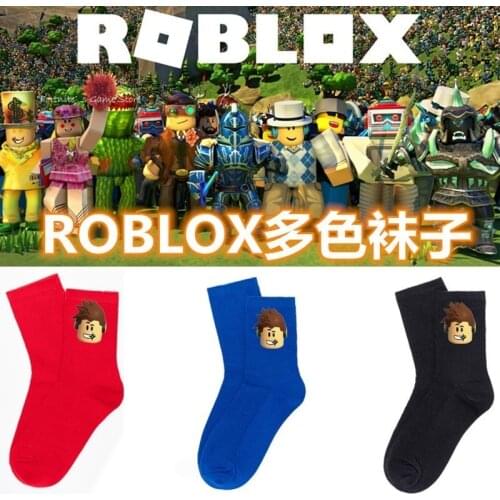 Roblox Socks Game Anime Figure Men Womens Autumn Winter Candy Color Medium Tube Casual Sports Stockings Baby Boys Girls Gifts