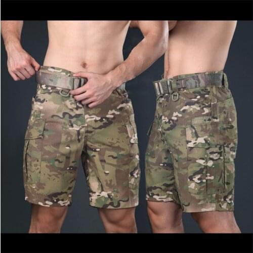 New CP military shorts Multicam Knee length short pants for trainning Camouflage ripstop shorts army shorts