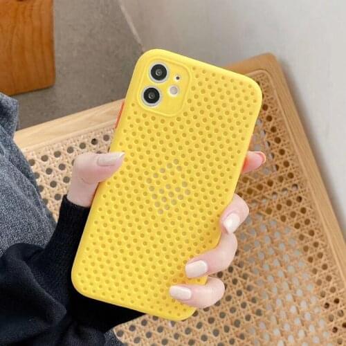 Durable Heat Dissipation Scratch-proof Mobile Phone Case Cover Breathable Hollow For iPhone11 Pro Max
