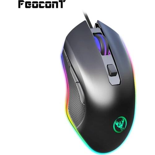 Wired Mouse RGB Contest Gaming Mouse Four Archives Adjustable Achieve 6400dpi 7 Buttons Mice Game For PC Laptop Office Game