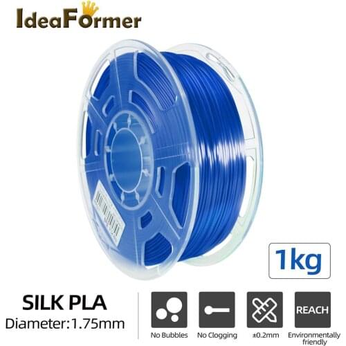 Ideaformer Silk PLA 1.75MM Filament Net Weight 1kg 3d Silk Filament for 3D Printer Full Color Silk Fialment for DIY 3D printing