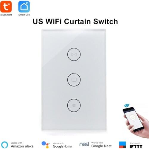 US/AU AC110-250V WiFi Electrical Blinds Switch Touch APP Voice Control By Alexa Echo For Mechanical Limit Blinds Motor