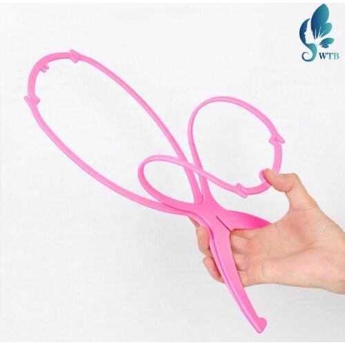 WTB Mannequin Head/Stand Portable Folding Wig Stand Colorful Ajustable Wig Stands Plastic Hat Display Wig Head Holders