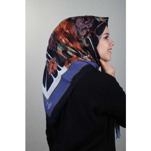 VERTU SHİNE PATTERNED SILVERY LINEN SCARF-DESEN-02-RENK-09