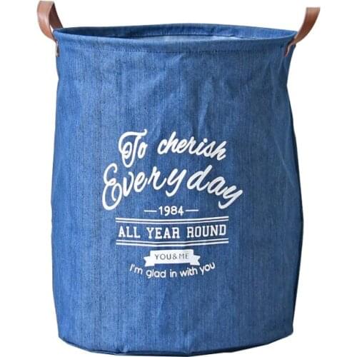 Foldable 35x45cm Waterproof Storage Basket Bag Toy Dirty Laundry Basket Bag Clothes Toys Storage Box Sundries Fabric Folding