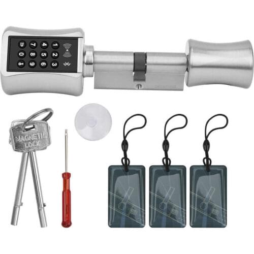 Password Lock Smart Door Lock Password Card Bluetooth APP Cylinder Anti Theft Key Lock for Wooden Glass Security Doors door