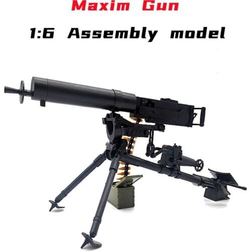 1/6 Maxim Gun Assembly Model Heavy Machine Gun 1:6 Maschinengewehr MG08 Toy For 12" Soldier Weapon Model Action Figure