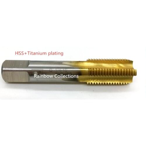 1pcs G3/8-19 Titanium-plated high-speed steel Machine taps stainless steel Hand taps Free shipping
