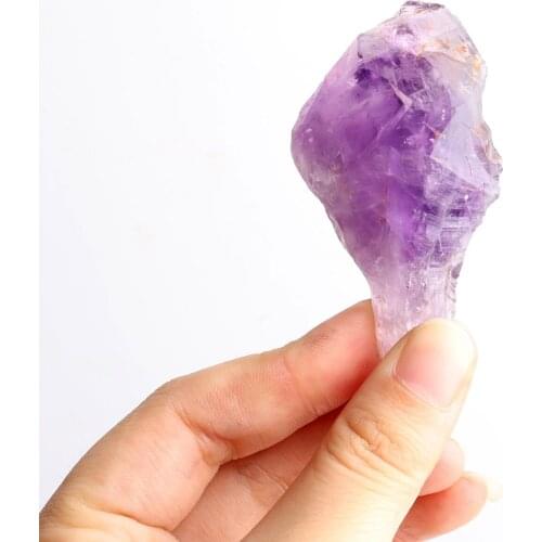 1PC Natural Amethyst Backbone Purple Crystals Chips Healing Rough Gems Minerals Specimen Jewelry Making Gift Home Decor