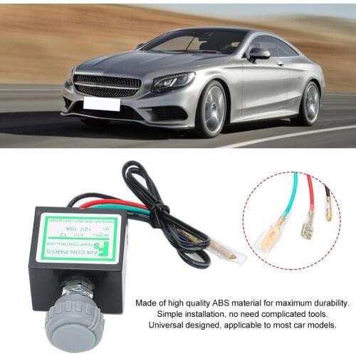 10A Car Air Conditioner Electronic Thermostat Switch 12V/24V Auto Temperature Control Sensor Switch Car Accessories