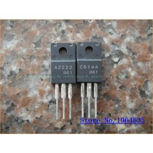 2pcs/lot=a pair 2SA2222 2SC6144 TO-220