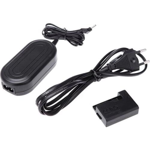 ACK - E10 AC 100 - 240V Power Adapter with DC transformer Cable Kit for Canon EOS 1100D / Kiss X50 / Rebel T3 (Black)